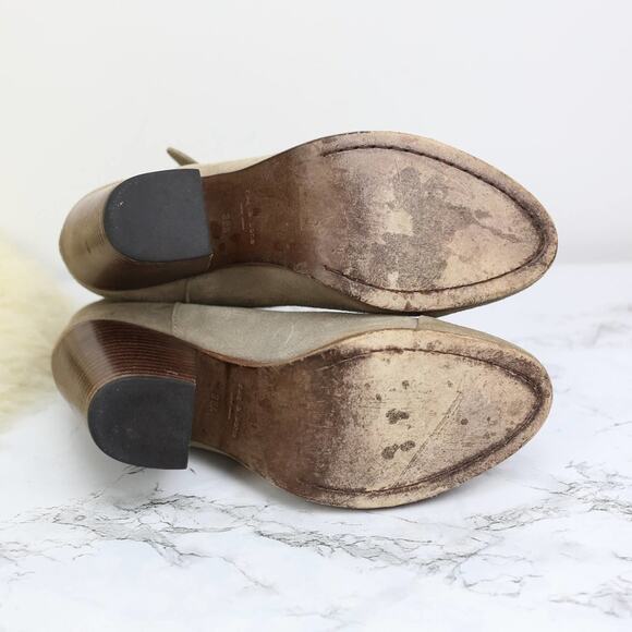 Rag & Bone Harrow Taupe Brown Suede Leather Ankle Boots Size 38.5 Women's - Picture 6 of 6